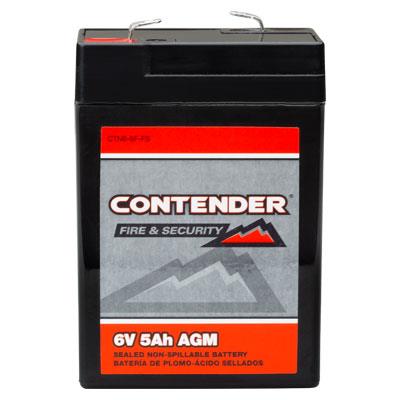 Contender 6V 5Ah AGM Fire and Security Battery