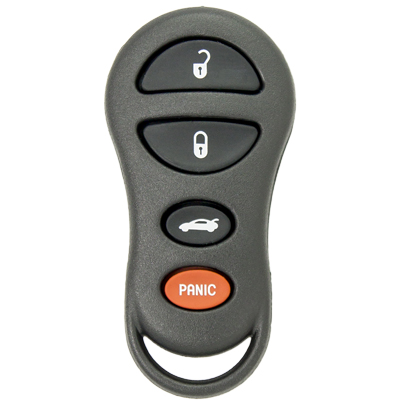 Four Button Key Fob Replacement Remote for Chrysler, Dodge, and Jeep Vehicles