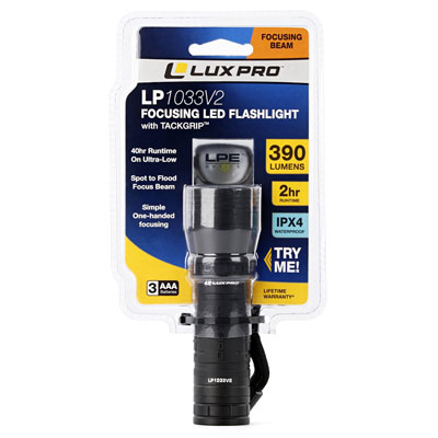LuxPro LP1033V2 Focus 390 Lumen AAA Flashlight - Main Image
