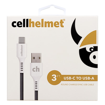 cellhelmet USB-C to USB-A Cable - white 3 Ft. - Main Image
