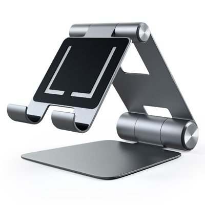 Satechi R1 Aluminum Hinge Holder Foldable Phone Desk Stand - Space Gray