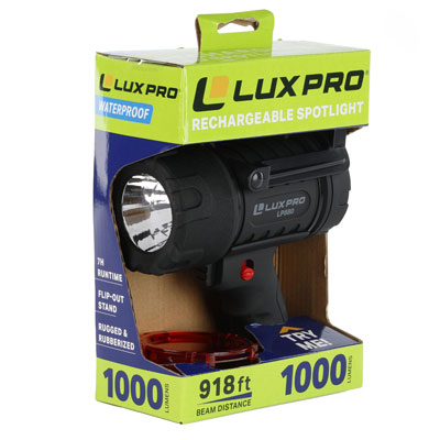 LUXPRO LP880 1000 Lumen Rechargeable LED Spotlight