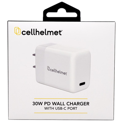 cellhelmet 30W USB-C PD Wall Charging Power Plug - White