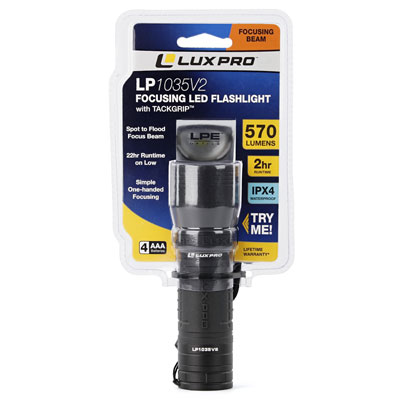 LuxPro LP1035V2 Focus 570 Lumen AAA Flashlight - Main Image