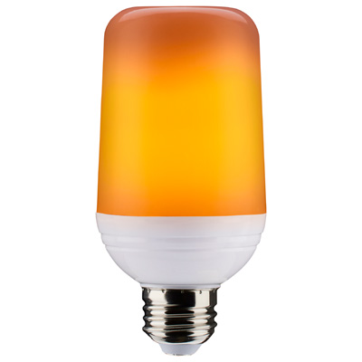 Satco 2.5W T19 LED Flame Bulb