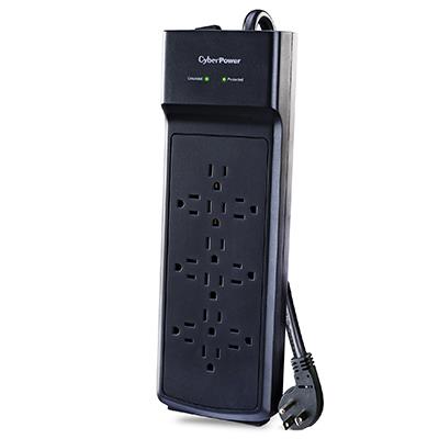CyberPower 3150 Joule 12 Outlet 6ft Power Cord Outlet Surge Protector - Black