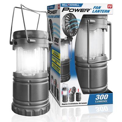 Bell + Howell Collapsible 2-in-1 Mini Power Fan LED Lantern 300 Lumen