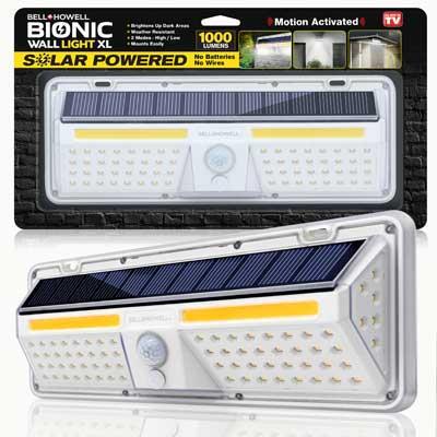 Bell + Howell Bionic Motion Activated Solar Powered LED Wall Light XL