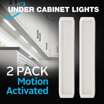 Bell + Howell Bionic Motion Activated Under Cabinet LED Light - 2 Pack ...
