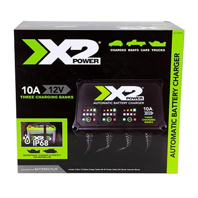 X2Power Three Bank Marine Battery Charger