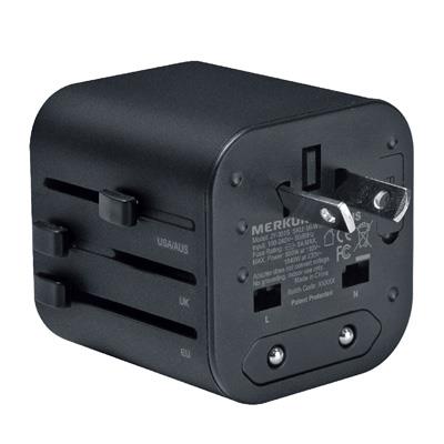 Merkury Innovations Travel Outlet Adapter - PLP11726 at Batteries Plus