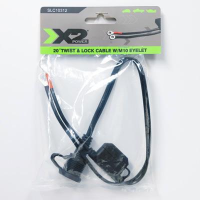 X2Power 20" M10 Twist & Lock Marine Charger Cable