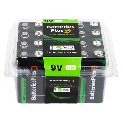 Batteries Plus 9V Alkaline Battery - 12 Pack