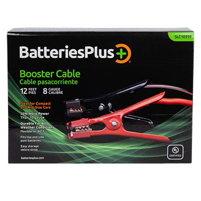 Batteries Plus 12 Foot | 8 Gauge Jumper Cables