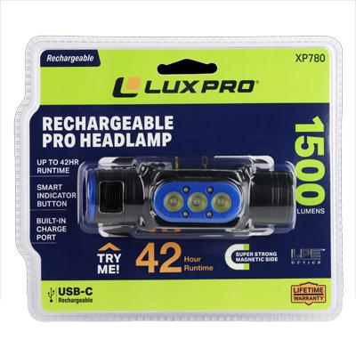 LuxPro XP780 Rechargeable Headlamp | 1500 Lumens
