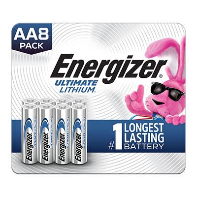 Energizer Ultimate Lithium 1.5V AA, LR6 Battery - 8 Pack