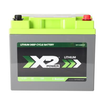 X2Power 12V 60Ah Marine Lithium Iron Phosphate (LiFePO4) Deep Cycle Battery with Bluetooth