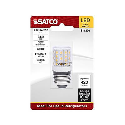Satco 3.5W T14 LED 3000K Soft White Appliance Bulb