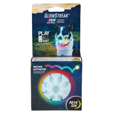 Nite Ize Glow Streak Disc-o Ball Dog Toy