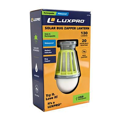 LuxPro Solar Mosquito Lantern - 130 Lumens