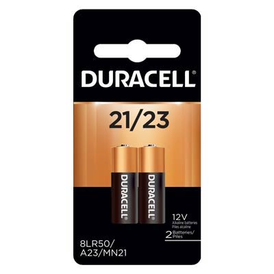 Duracell Coppertop 12V A23 Alkaline Battery - 2 Pack