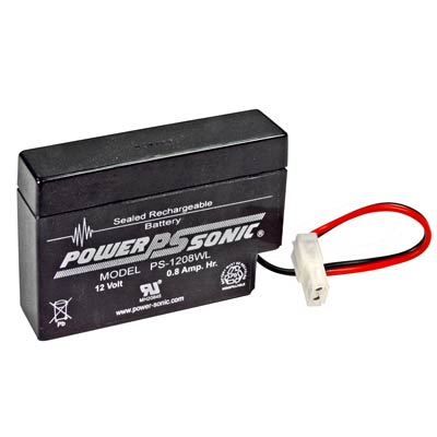 Power Sonic 12V .8AH AGM SLA Battery with WL Terminals