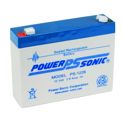Power Sonic 12V 2.8AH AGM SLA Battery with F1 Terminals - Main Image