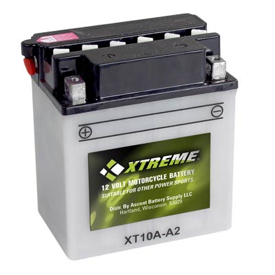 Xtreme High Performance 10A-A2 12V 160CCA Flooded Powersport Battery - Main Image
