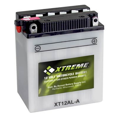 Xtreme High Performance 12AL-A 12V 165CCA Flooded Powersport Battery - Main Image