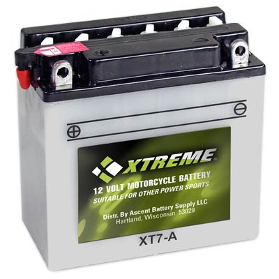Xtreme High Performance 7-A 12V 124CCA Flooded Powersport Battery - Main Image