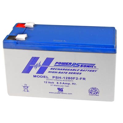 Power Sonic 12V 8.5AH AGM SLA Battery with F2 Terminals