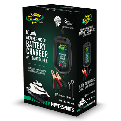 Battery Tender Weatherproof 12V 0.8 Amp Charger - Main Image