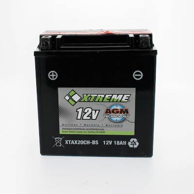 Xtreme 20CH-BS 12V 270CCA AGM Powersport Battery - Main Image