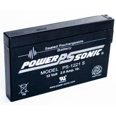 Power Sonic 12V 2AH AGM SLA Battery with F1 Terminals - Main Image