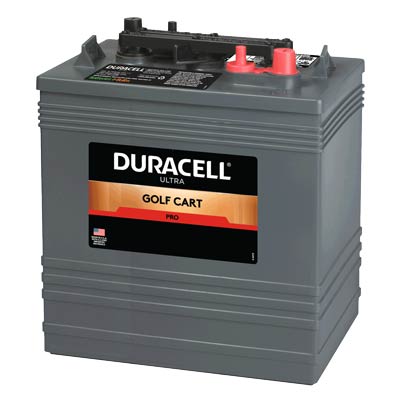 Duracell Ultra BCI Group GC2H 6V 255AH Flooded Deep Cycle Golf Cart Battery - Main Image
