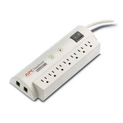 APC Personal SurgeArrest 7-Outlet with Phone Line Protection Surge Protector - 6-Foot Cord - Main Image