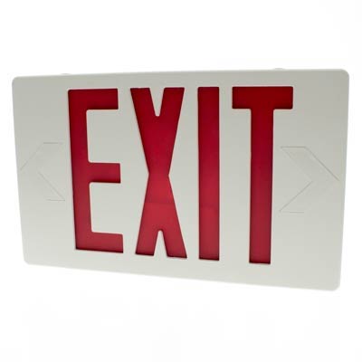 Best Lighting 3.8W Red Letter Exit Sign with NICAD Battery Backup - Main Image