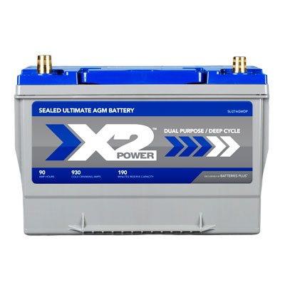 X2Power Premium AGM 930CCA BCI Group 27 Car and Truck Battery