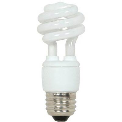 Satco 9W Spiral Cool White CFL Bulb