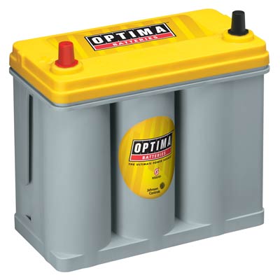 Optima Yellow Top AGM 450CCA BCI Group S46B24R Car and Truck Battery