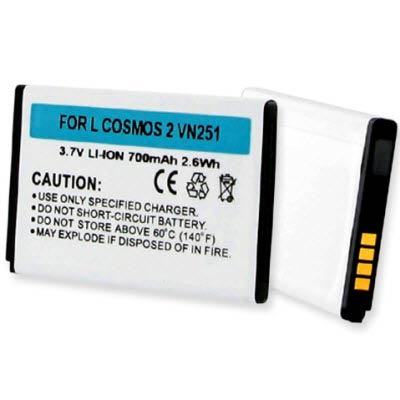 LG Cosmos/Wine 850mAh Replacement Battery - Cell Phone Batteries