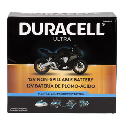 Duracell Ultra 12-BS 12V 180CCA AGM Powersport Battery - Main Image