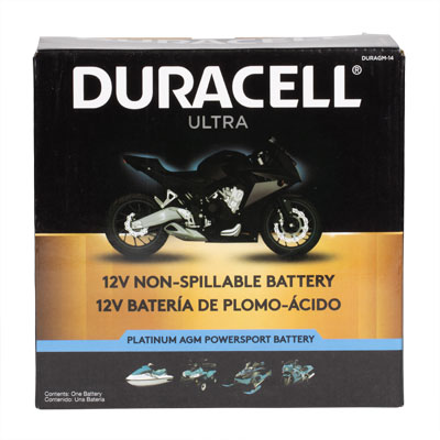 Duracell Ultra 14-BS 12V 220CCA AGM Powersport Battery - Main Image
