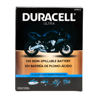 Duracell Ultra 14AHL-BS 12V 220CCA AGM Powersport Battery