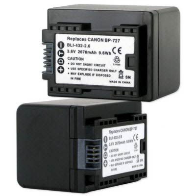 Canon 3.7V 2760mAh Digital Camera Replacement Battery