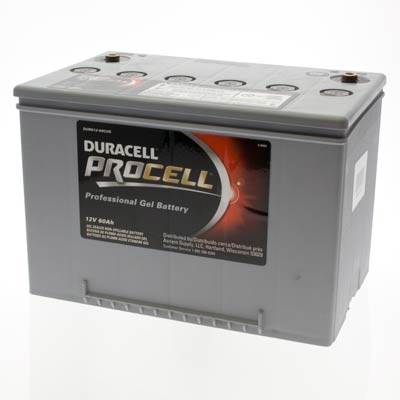 Duracell ProCell 12V 60AH GEL SLA Battery with M8 Insert Terminals
