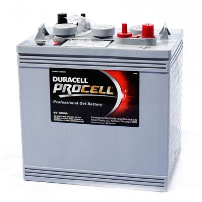 Duracell Ultra 6V 180AH GEL SLA Battery with DT Terminals