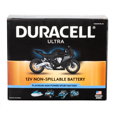 Duracell Ultra 18L-BS 12V 330CCA AGM Powersport Battery - Main Image