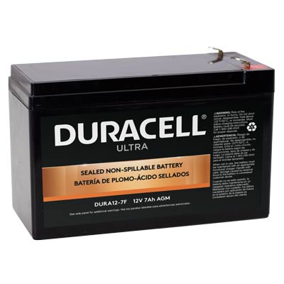 Duracell Ultra 12V 7AH AGM SLA Battery with F1 Terminals