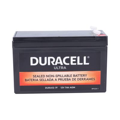 Duracell Ultra 12V 7AH AGM Sealed Lead Acid (SLA) Battery with F1 Terminals